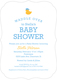 Blue Waddle Over Shower Invitations Image 3 of 6